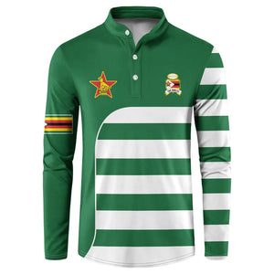 Zimbabwe Rugby History Champion Button Sweatshirt One For The History Sables