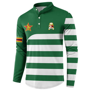 Zimbabwe Rugby History Champion Button Sweatshirt One For The History Sables