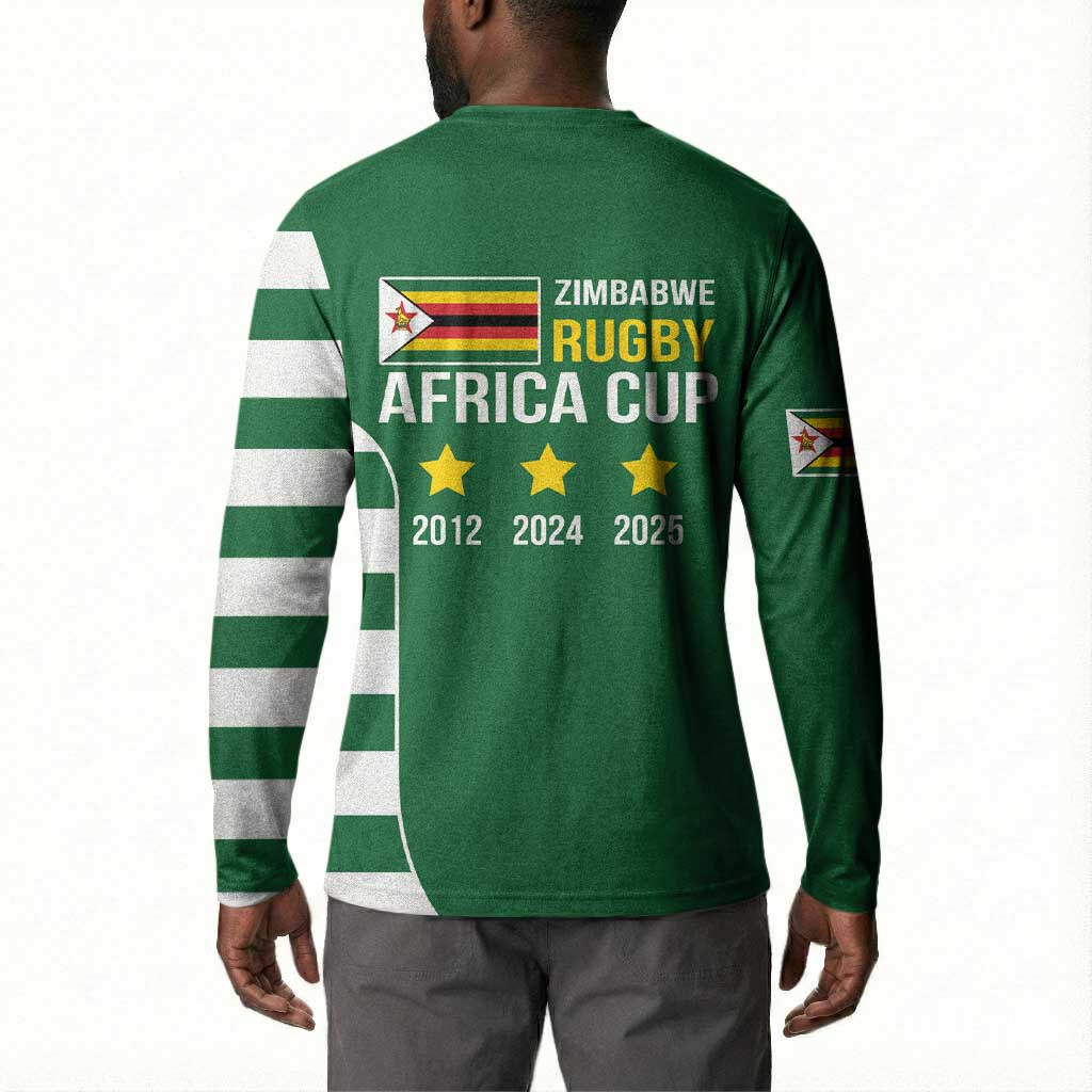 Zimbabwe Rugby History Champion Button Sweatshirt One For The History Sables