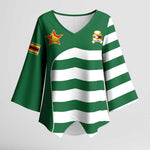 Zimbabwe Rugby History Champion Kimono Sleeve Blouse One For The History Sables