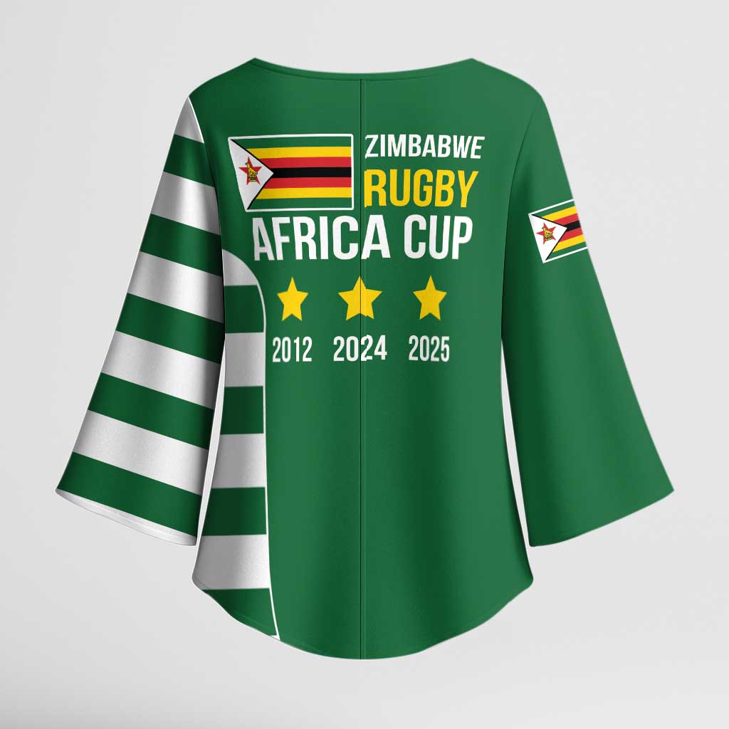 Zimbabwe Rugby History Champion Kimono Sleeve Blouse One For The History Sables