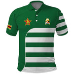 Zimbabwe Rugby History Champion Polo Shirt One For The History Sables - African Pride