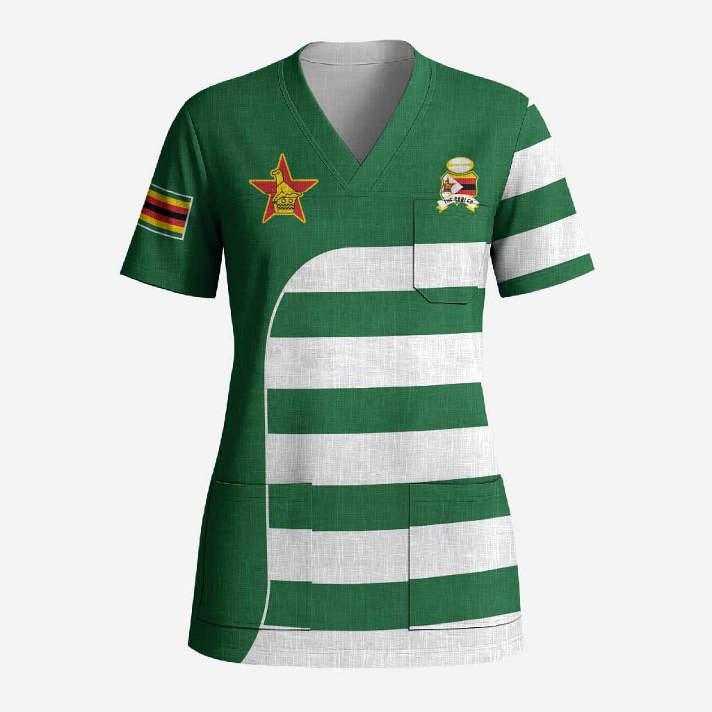 Zimbabwe Rugby History Champion Scrub Top One For The History Sables