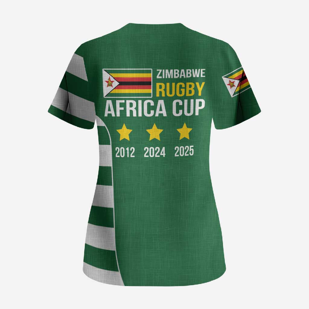 Zimbabwe Rugby History Champion Scrub Top One For The History Sables