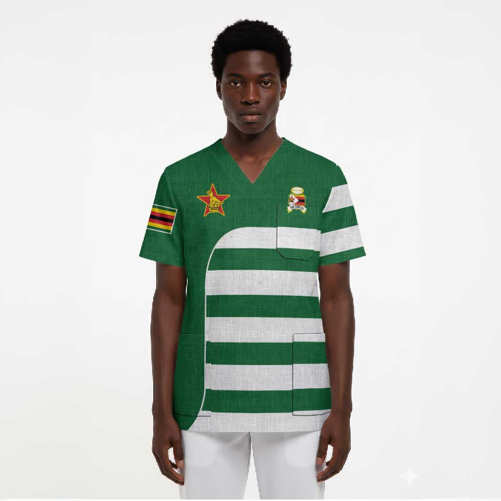Zimbabwe Rugby History Champion Scrub Top One For The History Sables