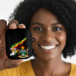 Personalized Zimbabwe Wings Flag AirPods Case Proudly Zimbabwean