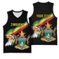 Zimbabwe Wings Flag Basketball Jersey Proudly Zimbabwean LT9
