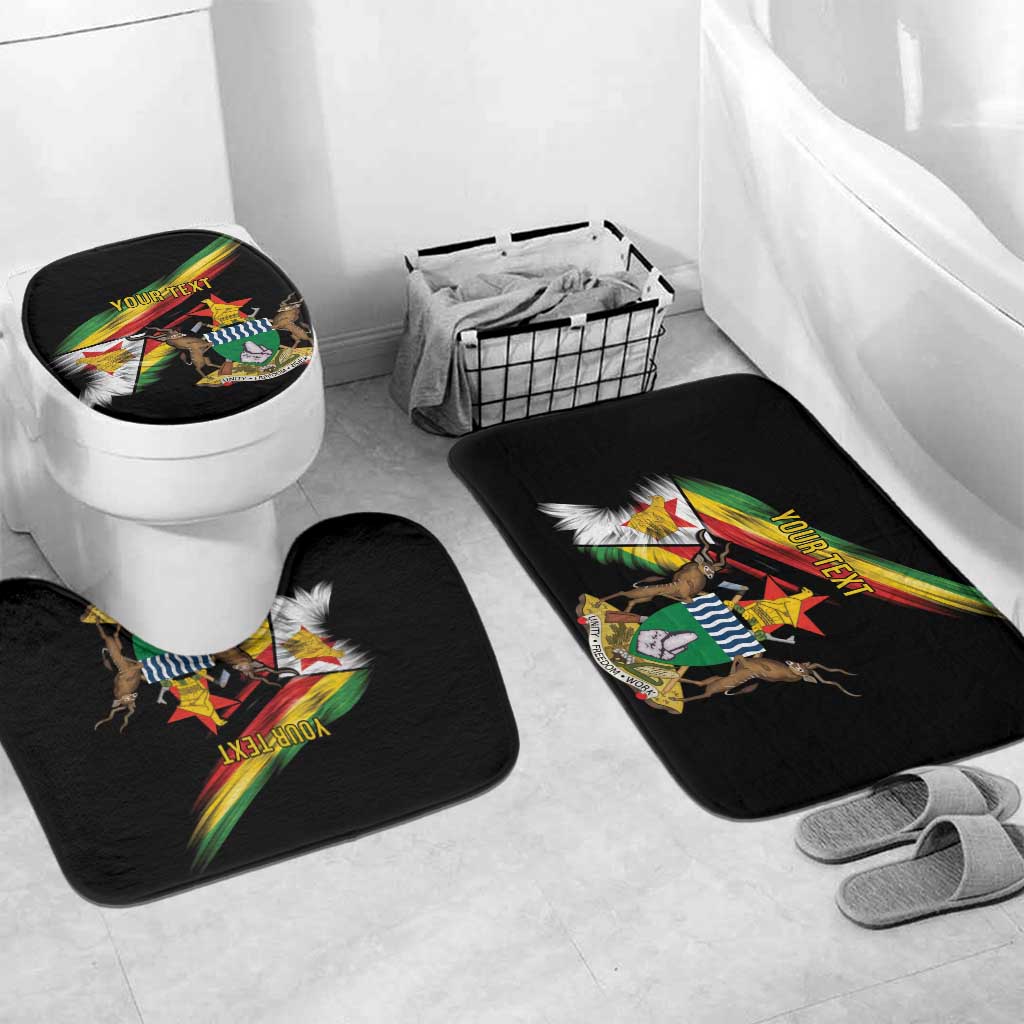 Personalized Zimbabwe Wings Flag Bathroom Set Proudly Zimbabwean