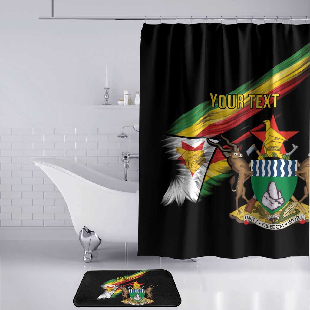 Personalized Zimbabwe Wings Flag Bathroom Set Proudly Zimbabwean