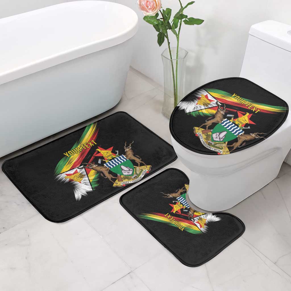 Personalized Zimbabwe Wings Flag Bathroom Set Proudly Zimbabwean