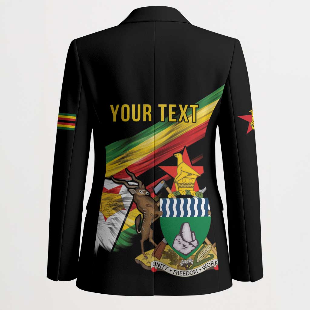 Personalized Zimbabwe Wings Flag Blazer Proudly Zimbabwean
