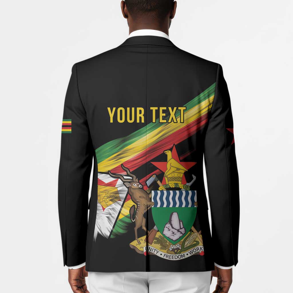 Personalized Zimbabwe Wings Flag Blazer Proudly Zimbabwean