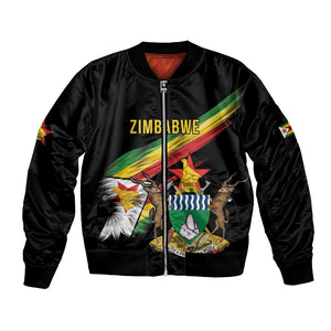 Zimbabwe Wings Flag Bomber Jacket Proudly Zimbabwean - African Pride