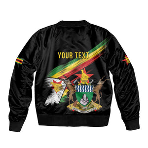 Zimbabwe Wings Flag Bomber Jacket Proudly Zimbabwean - African Pride