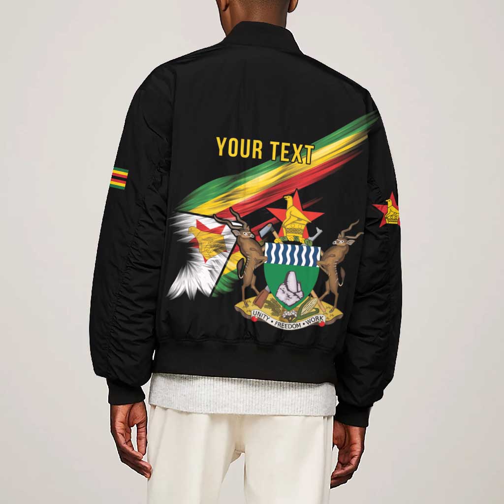 Zimbabwe Wings Flag Bomber Jacket Proudly Zimbabwean - African Pride