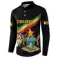 Zimbabwe Wings Flag Button Sweatshirt Proudly Zimbabwean