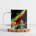 Personalized Zimbabwe Wings Flag Ceramic Mug Proudly Zimbabwean