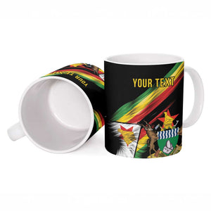 Personalized Zimbabwe Wings Flag Ceramic Mug Proudly Zimbabwean