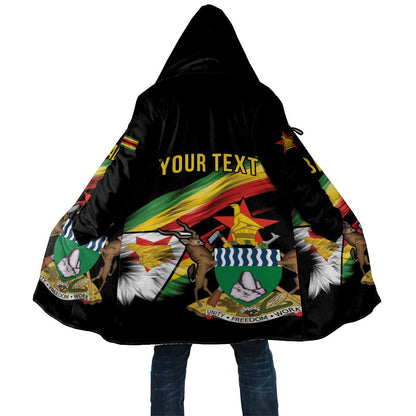 Personalized Zimbabwe Wings Flag Cloak Proudly Zimbabwean