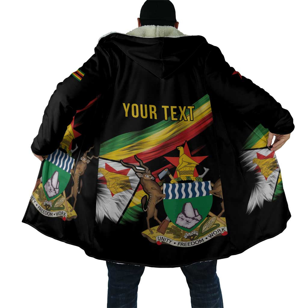 Personalized Zimbabwe Wings Flag Cloak Proudly Zimbabwean