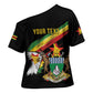Personalized Zimbabwe Wings Flag Cross Shoulder Shirt Proudly Zimbabwean