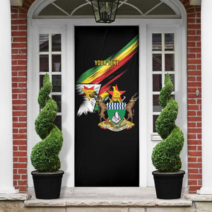 Personalized Zimbabwe Wings Flag Door Cover Proudly Zimbabwean
