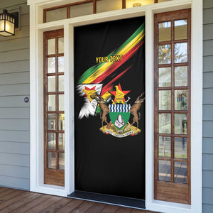 Personalized Zimbabwe Wings Flag Door Cover Proudly Zimbabwean