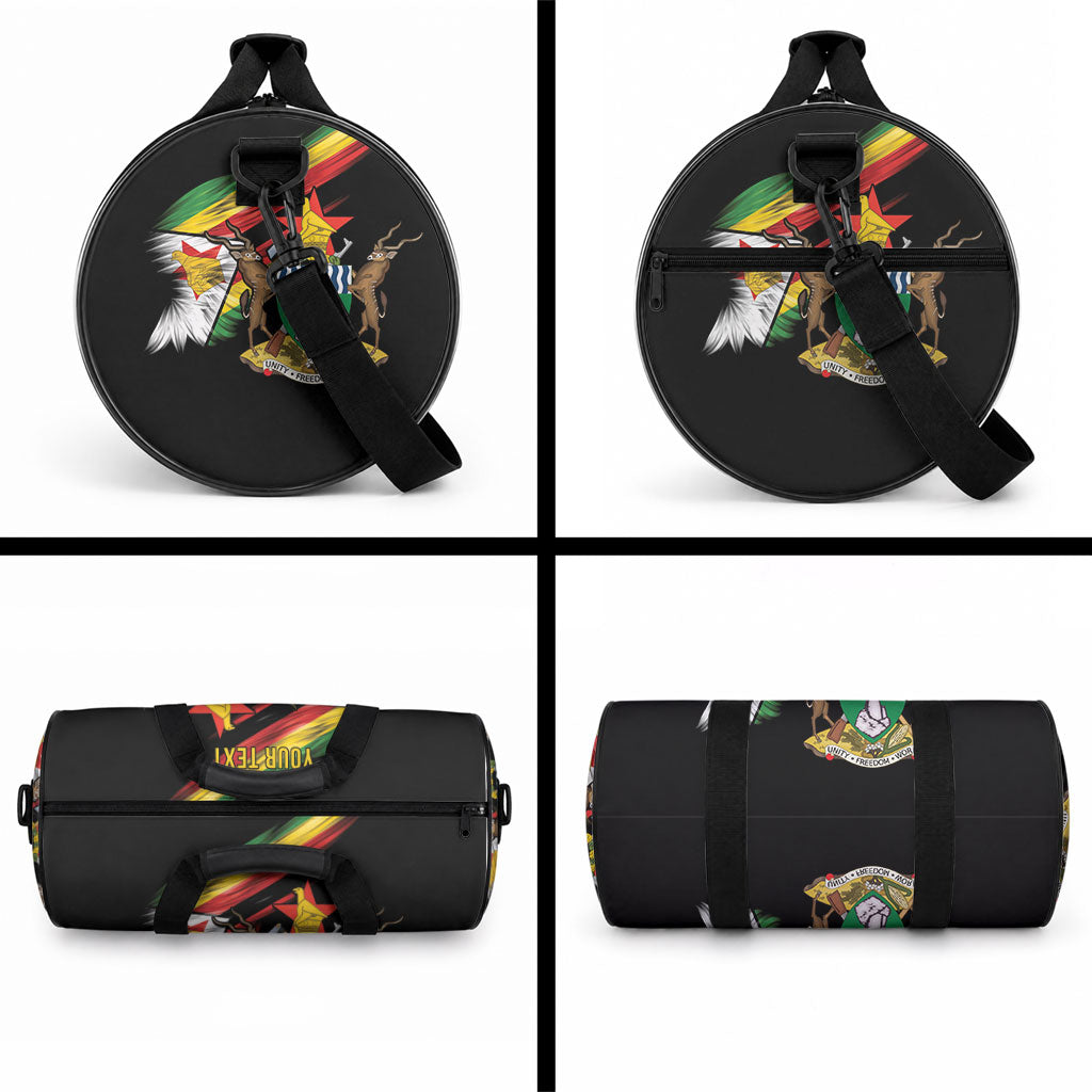 Zimbabwe Personalized Wings Flag Duffle Bag Proudly Zimbabwean