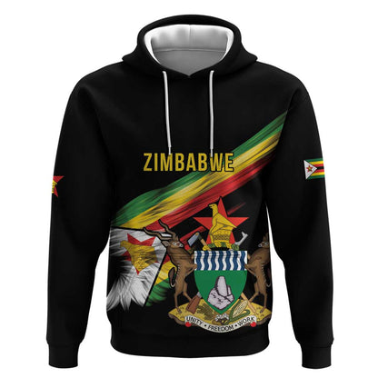 Zimbabwe Wings Flag Hoodie Proudly Zimbabwean - African Pride