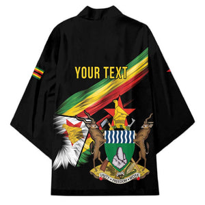 Personalized Zimbabwe Wings Flag Kimono Proudly Zimbabwean