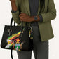 Personalized Zimbabwe Wings Flag Leather Bag Proudly Zimbabwean