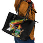 Zimbabwe Wings Flag Leather Tote Bag Proudly Zimbabwean - African Pride