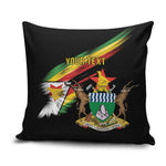 Personalized Zimbabwe Wings Flag Pillow Cover Proudly Zimbabwean