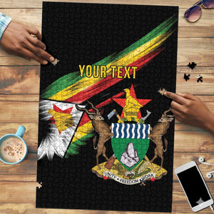 Personalized Zimbabwe Wings Flag Puzzle Proudly Zimbabwean