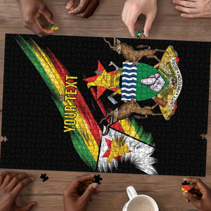 Personalized Zimbabwe Wings Flag Puzzle Proudly Zimbabwean