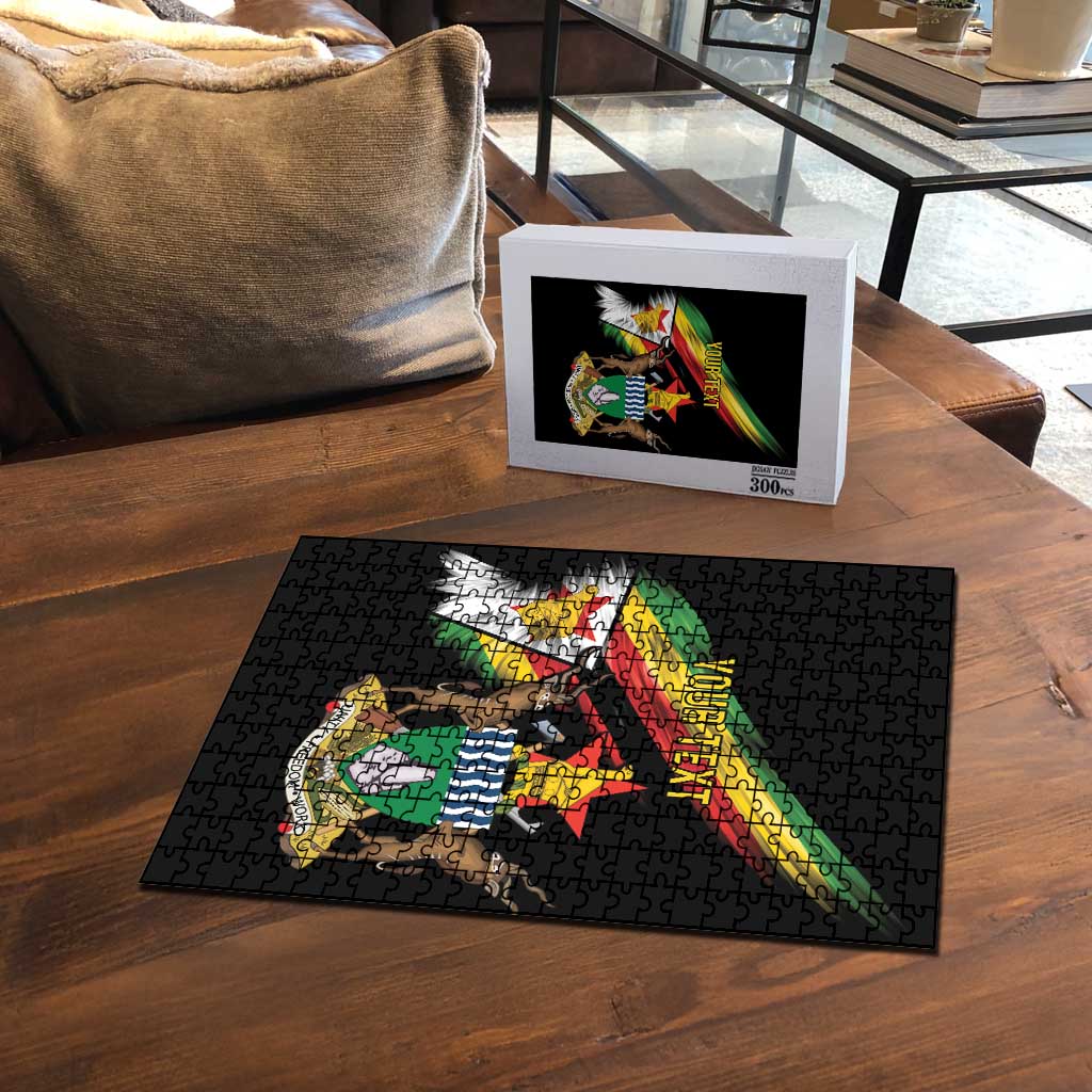 Personalized Zimbabwe Wings Flag Puzzle Proudly Zimbabwean