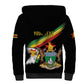 Zimbabwe Wings Flag Sherpa Hoodie Proudly Zimbabwean - African Pride