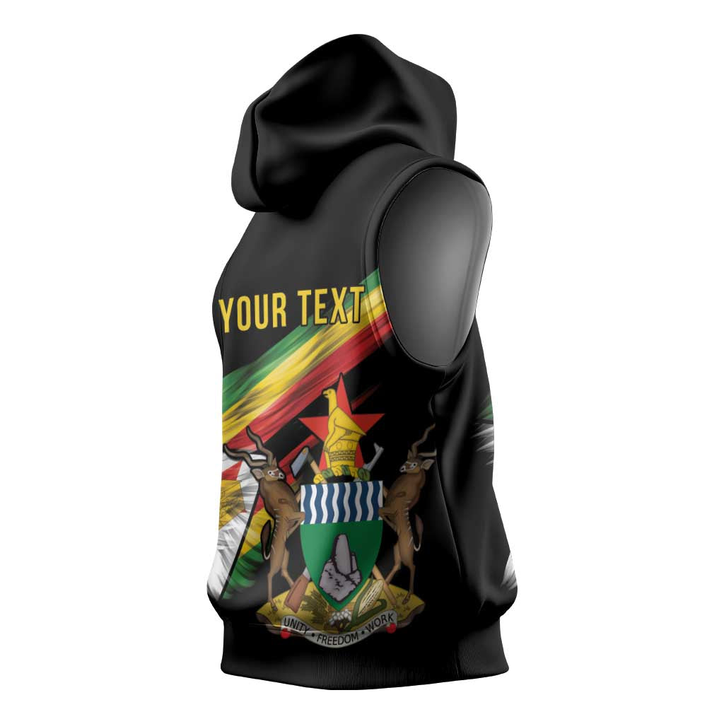 Zimbabwe Wings Flag Sleeveless Hoodie Proudly Zimbabwean - African Pride