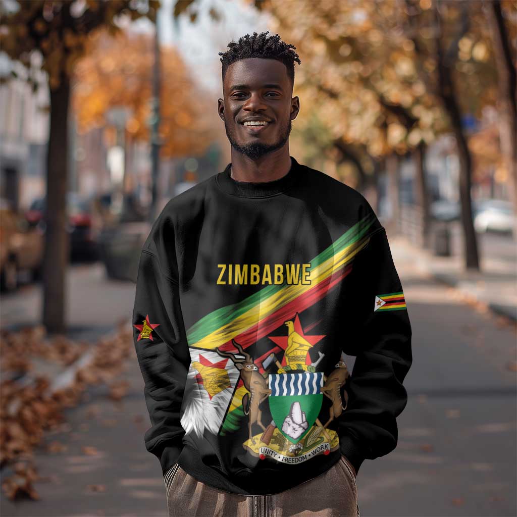 Zimbabwe Wings Flag Sweatshirt Proudly Zimbabwean - African Pride