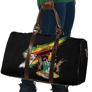 Personalized Zimbabwe Wings Flag Travel Bag Proudly Zimbabwean