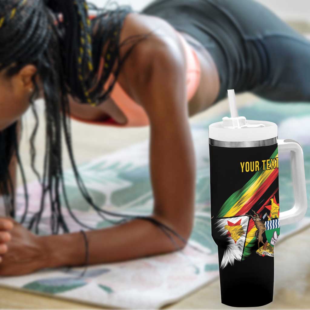 Zimbabwe Wings Flag Tumbler With Handle Proudly Zimbabwean - African Pride