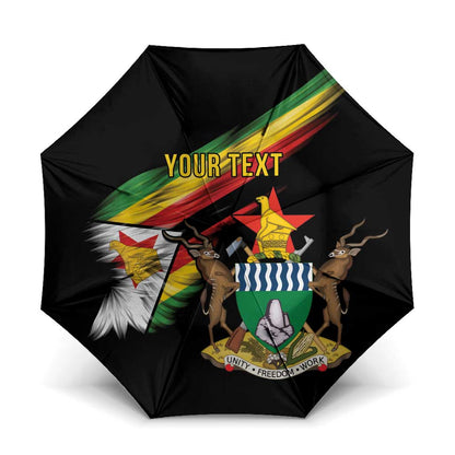 Personalized Zimbabwe Wings Flag Umbrella Proudly Zimbabwean
