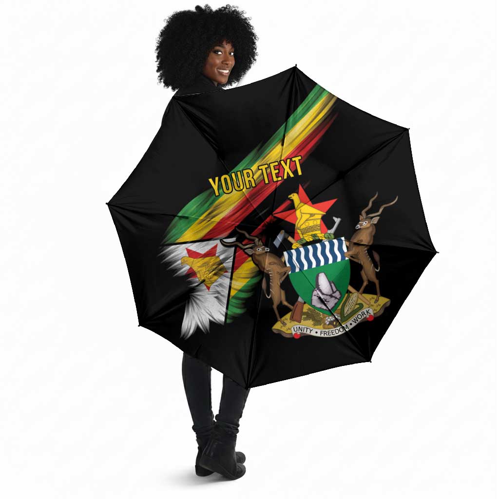Personalized Zimbabwe Wings Flag Umbrella Proudly Zimbabwean