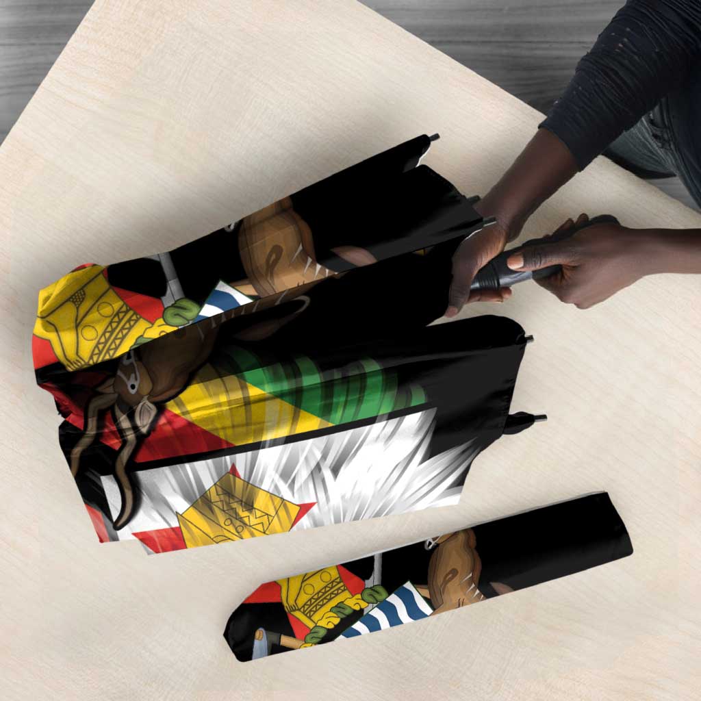 Personalized Zimbabwe Wings Flag Umbrella Proudly Zimbabwean
