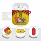 Custom Africa Cricket Uganda AirPods Case Cranes Cricket Ball Fire