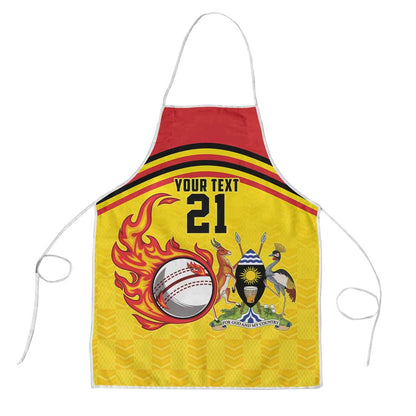 Custom Africa Cricket Uganda Apron Cranes Cricket Ball Fire