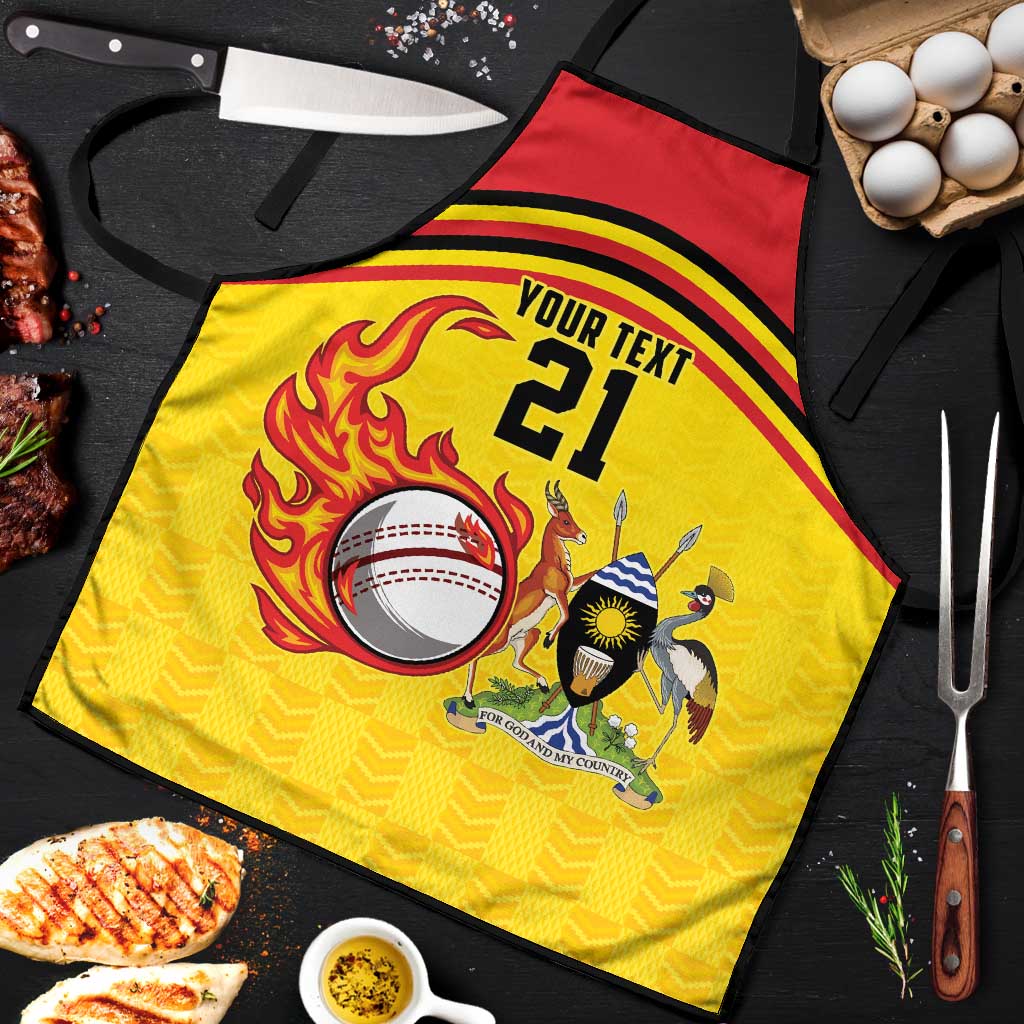 Custom Africa Cricket Uganda Apron Cranes Cricket Ball Fire