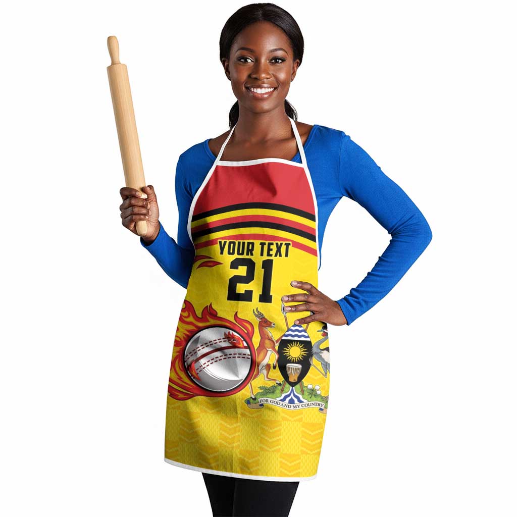 Custom Africa Cricket Uganda Apron Cranes Cricket Ball Fire