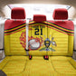 Custom Africa Cricket Uganda Back Car Seat Cover Cranes Cricket Ball Fire - African Pride