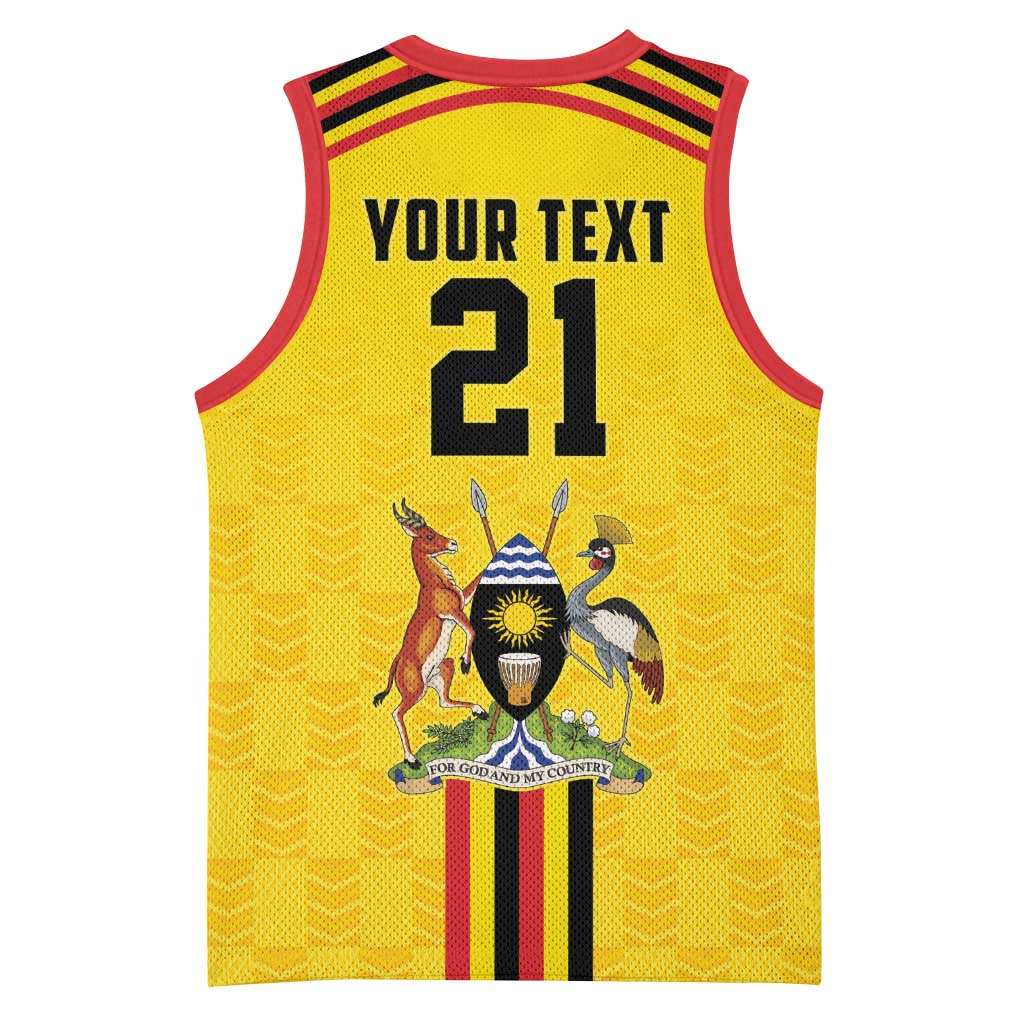 Custom Africa Cricket Uganda Basketball Jersey Cranes Cricket Ball Fire LT9